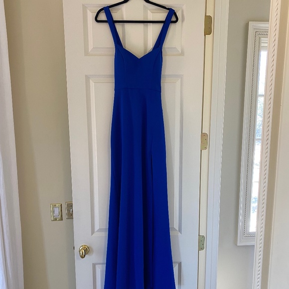 Sequin Hearts Royal Blue Formal Dress - Picture 3 of 8